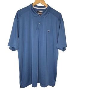 Callaway Opti Dri Mens Blue Performance Golf Polo Shirt Size XL